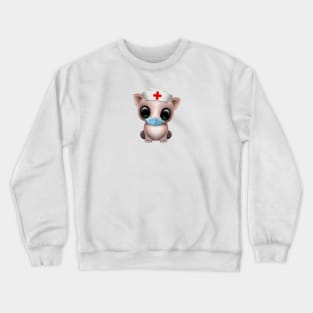 Cute Baby Pig Nurse Crewneck Sweatshirt